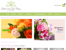 Tablet Screenshot of marinadelreyflorist.com